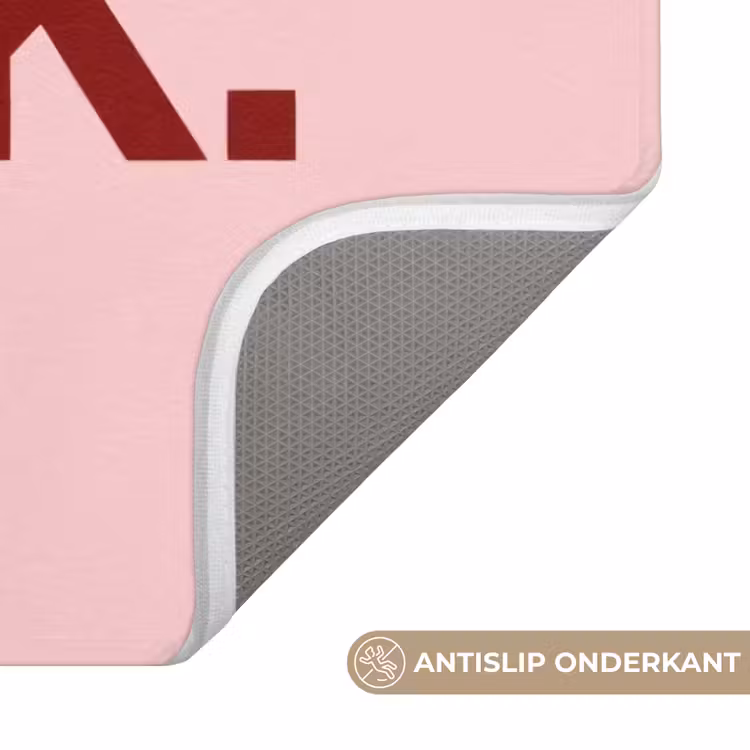 Statement - Krachtig - Roze Badmat klein -USP_AntislipNL