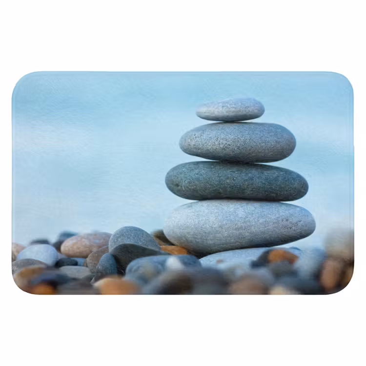 Stenen - Landschap - Zee - Zen Badmat klein -3d