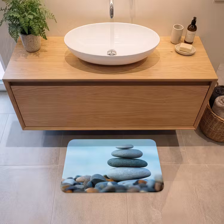 Stenen - Landschap - Zee - Zen Badmat klein -sfeer1