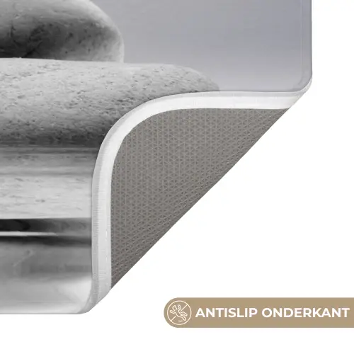 Stenen - Lotus - Wit - Water - Zen Badmat klein -USP_AntislipNL