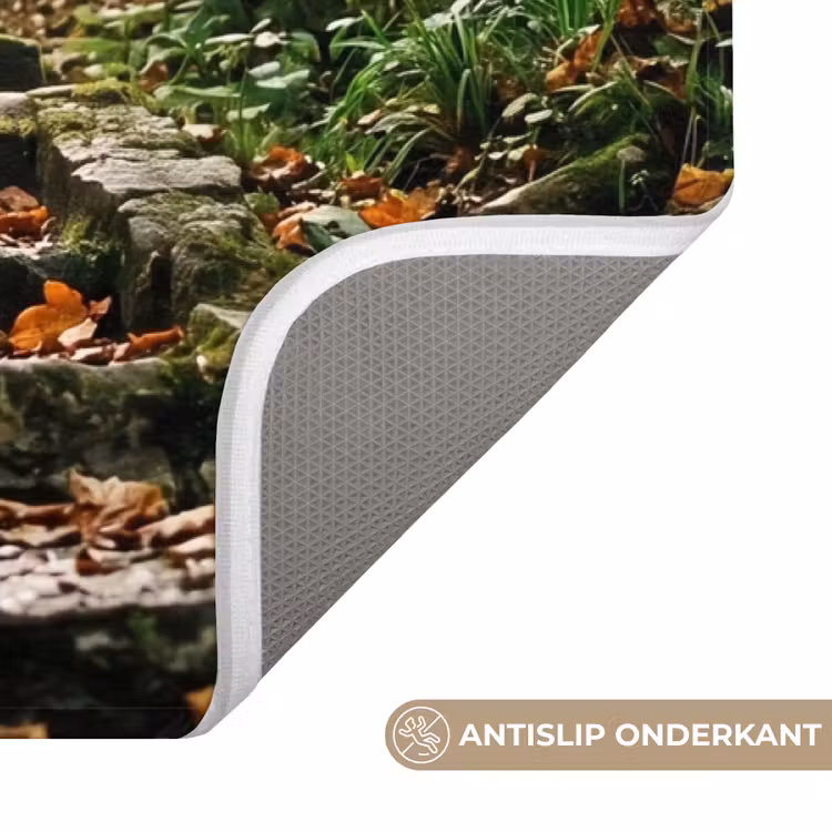 Stenen - Trap - Bos - Natuur Badmat middel -USP_AntislipNL