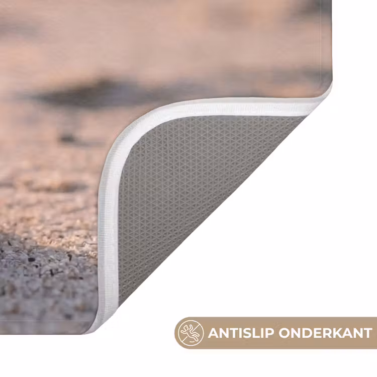 Stenen - Zand - Roze Badmat klein -USP_AntislipNL