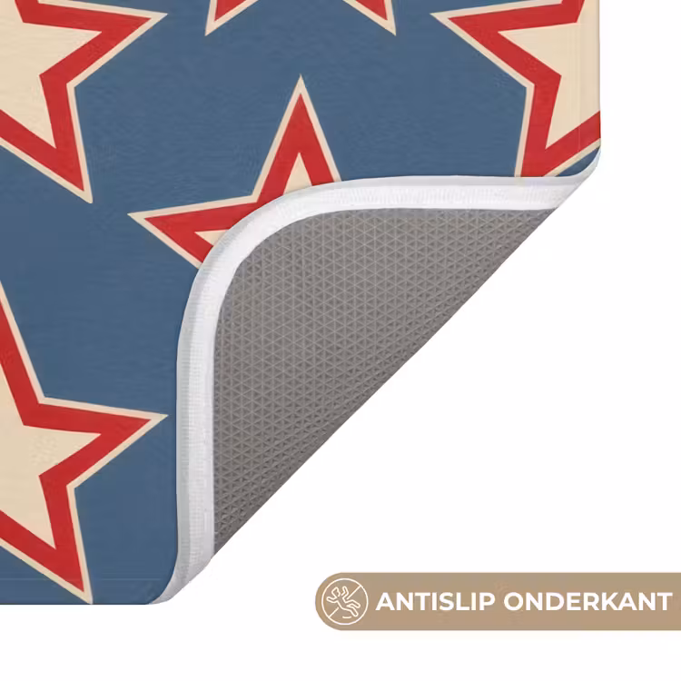 Ster - Klassiek - Blauw Badmat klein 997 -USP_AntislipNL
