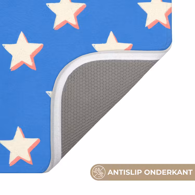 Sterren - Patroon - Blauw Badmat klein 997 -USP_AntislipNL