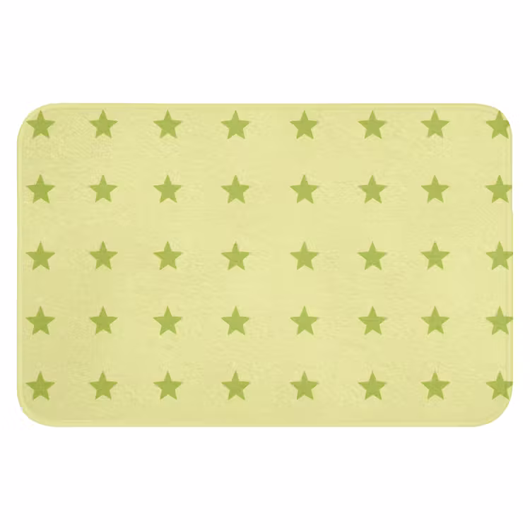 Sterren - Patroon - Groen Badmat klein 997 -3d