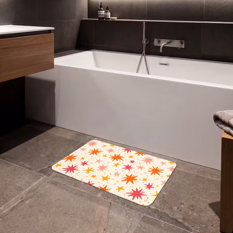 Sterren - Speels - Kleurrijk Badmat klein 997 -sfeer3