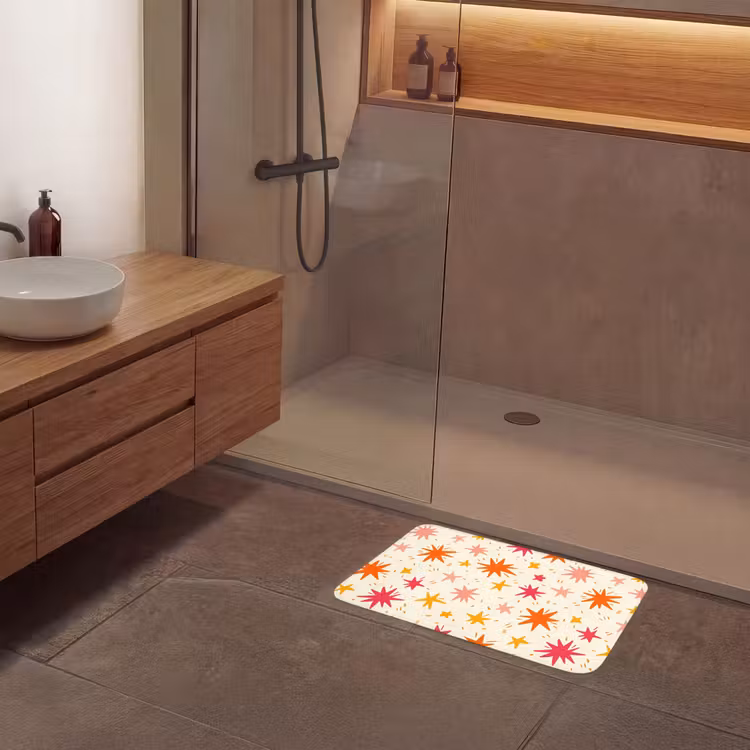 Sterren - Speels - Kleurrijk Badmat klein 997 -sfeer2