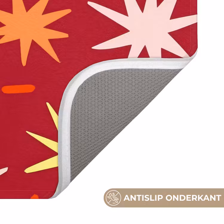 Sterren - Speels - Rood Badmat klein 997 -USP_AntislipNL