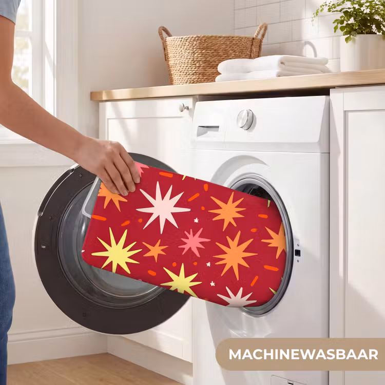 Sterren - Speels - Rood Badmat klein 997 -USP_WasbaarNL