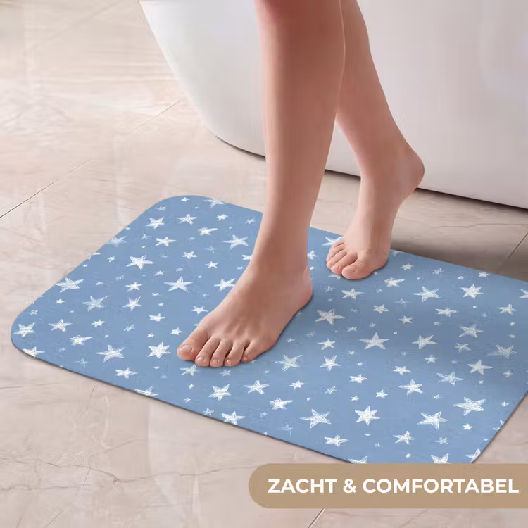 Sterretjes - Patroon - Blauw Badmat klein 997 -USP_ZachtNL
