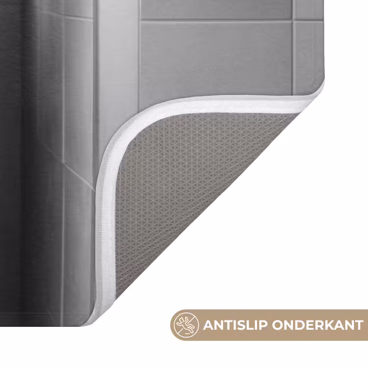 Stier - Telefoon - Toilet - Zwart - Wit Badmat klein -USP_AntislipNL