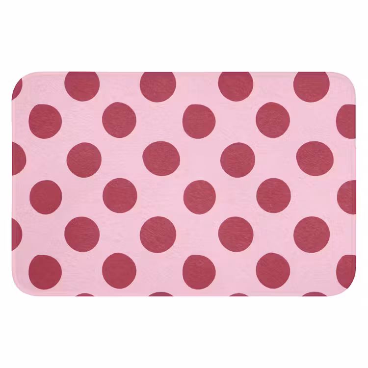 Stippen - Patroon - Bordeaux Badmat klein 997 -3d