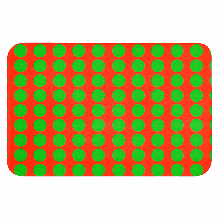 Stippen - Patroon - Groen Badmat klein 997 -3d