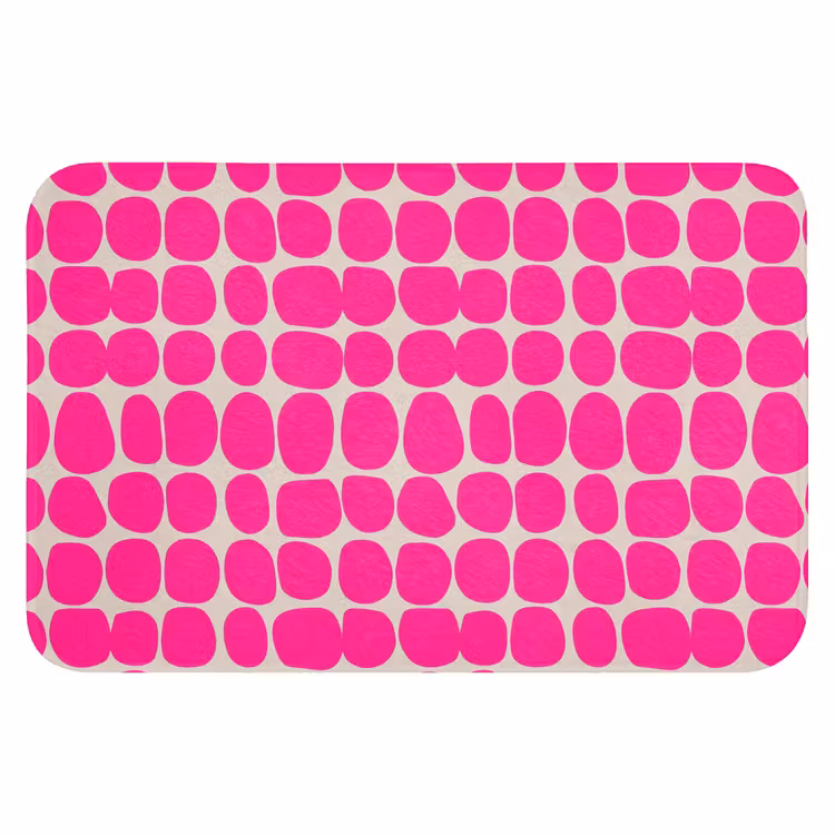 Stippen - Patroon - Roze Badmat klein 997 -3d
