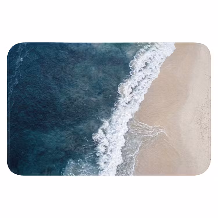 Strand - Zee - Golven Badmat klein -3d