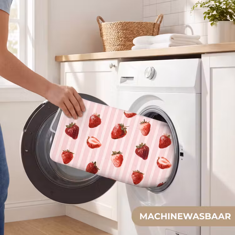 Strepen - Aardbei - Roze Badmat klein 997 -USP_WasbaarNL