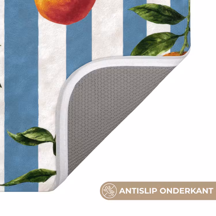 Strepen - Citroen - Blauw Badmat klein 997 -USP_AntislipNL