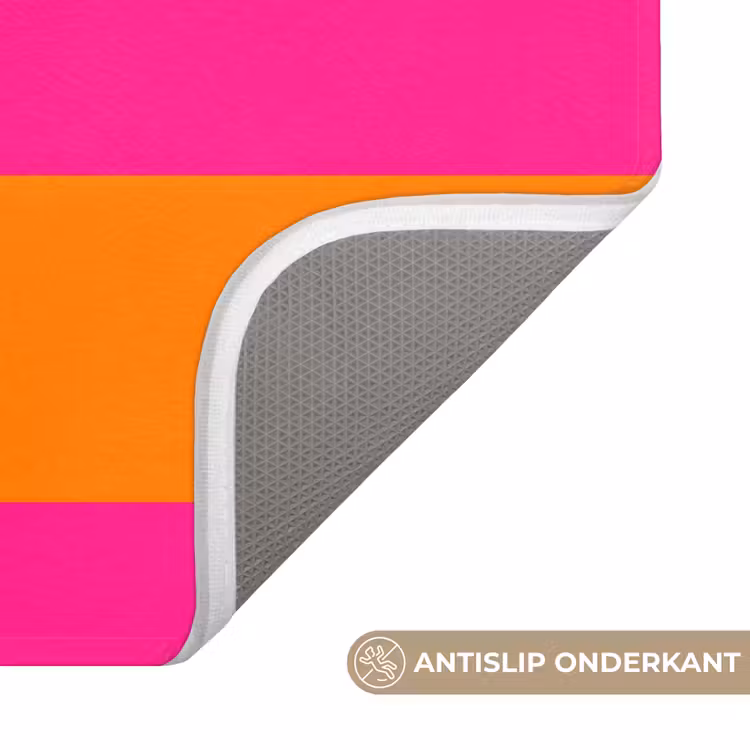 Strepen - Horizontaal - Roze Badmat klein 997 -USP_AntislipNL