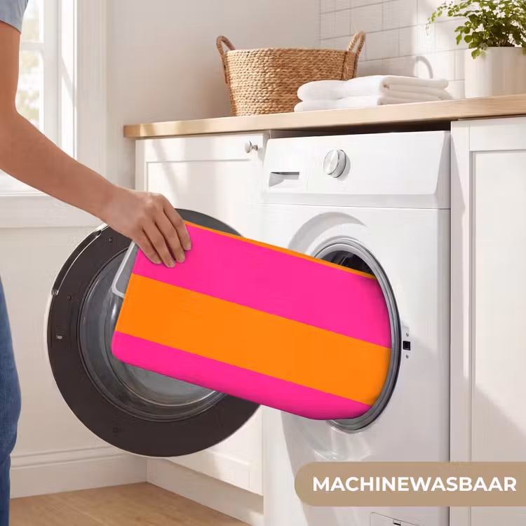 Strepen - Horizontaal - Roze Badmat klein 997 -USP_WasbaarNL