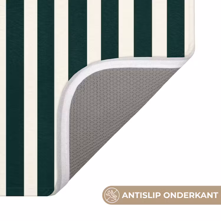 Strepen - Klassiek - Groen Badmat klein 997 -USP_AntislipNL