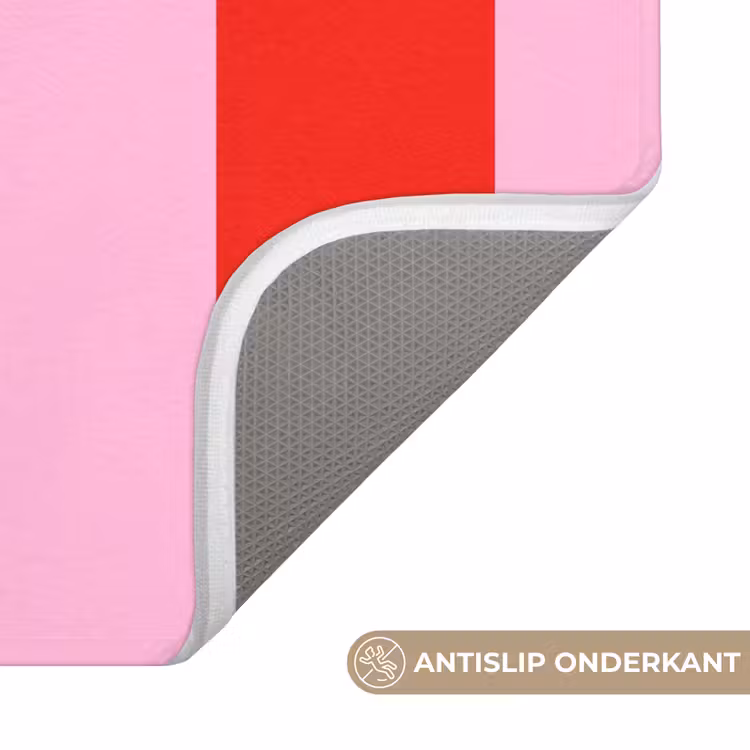 Strepen - Klassiek - Roze Badmat klein 997 -USP_AntislipNL