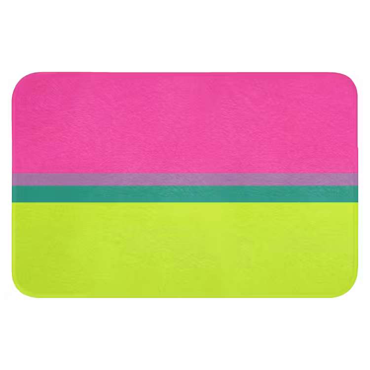 Strepen - Modern - Kleurrijk Badmat klein -3d