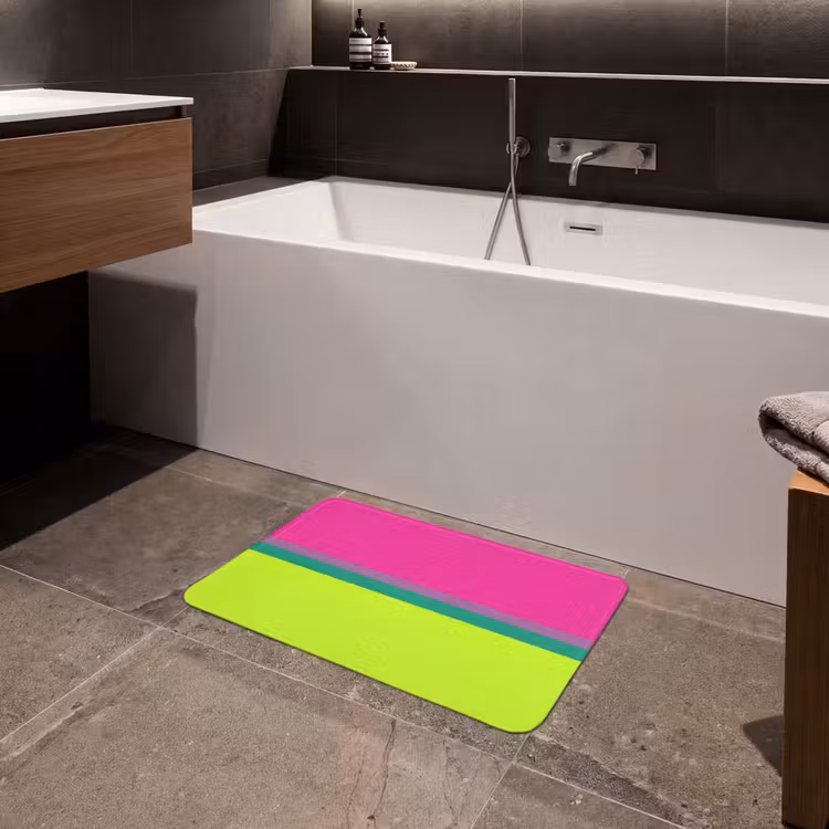 Strepen - Modern - Kleurrijk Badmat klein -sfeer3