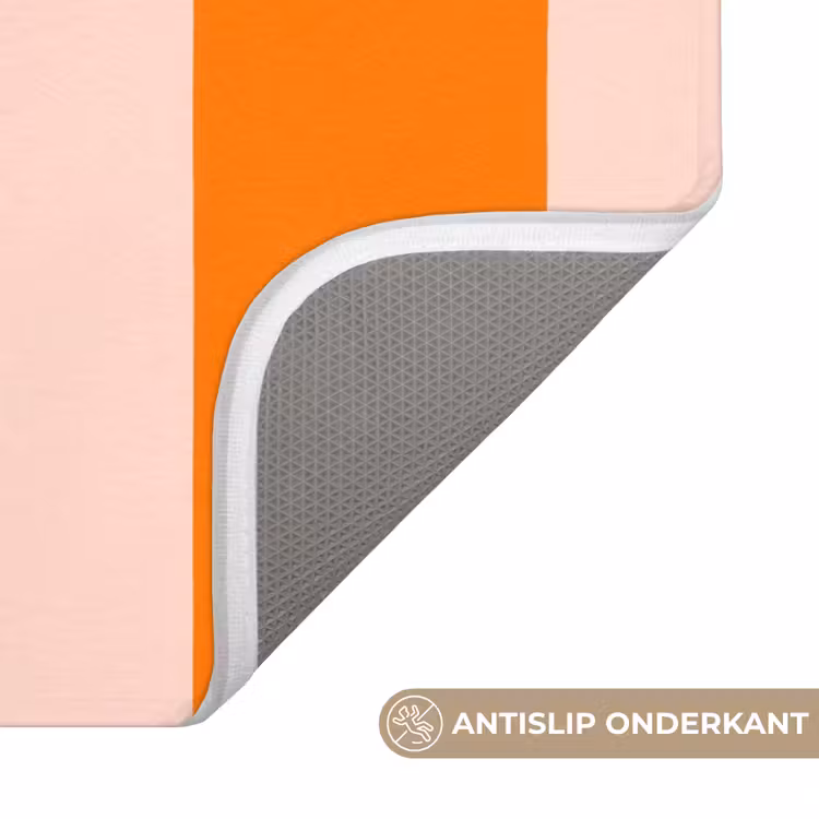 Strepen - Modern - Oranje Badmat klein 997 -USP_AntislipNL