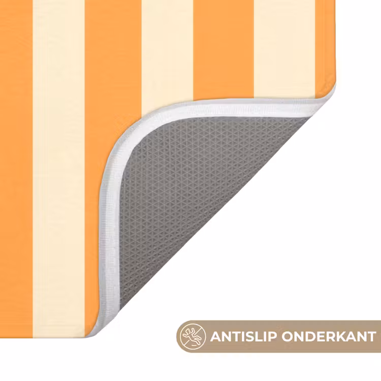 Strepen - Patroon - Oranje Badmat klein 997 -USP_AntislipNL