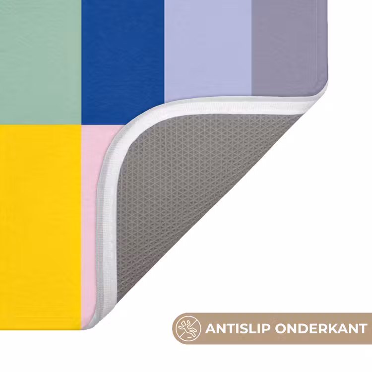 Stroken - Blauw - Patroon - Abstract Badmat klein -USP_AntislipNL
