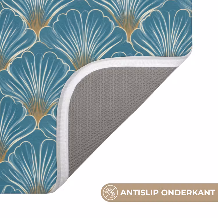 Symmetrisch - Patroon - Blauw Badmat klein 997 -USP_AntislipNL