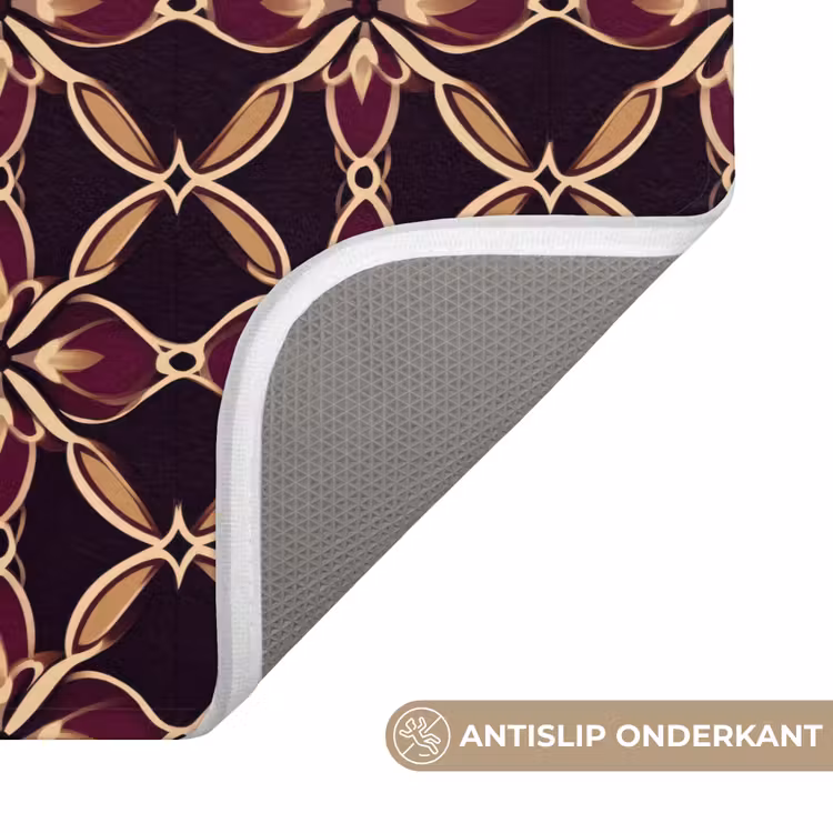 Symmetrisch - Tegel - Burgundy Badmat klein 997 -USP_AntislipNL