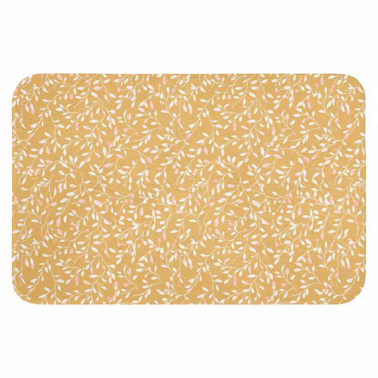 Takjes - Patroon - Oker Badmat klein 997 -3d