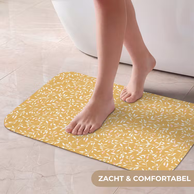 Takjes - Patroon - Oker Badmat klein 997 -USP_ZachtNL