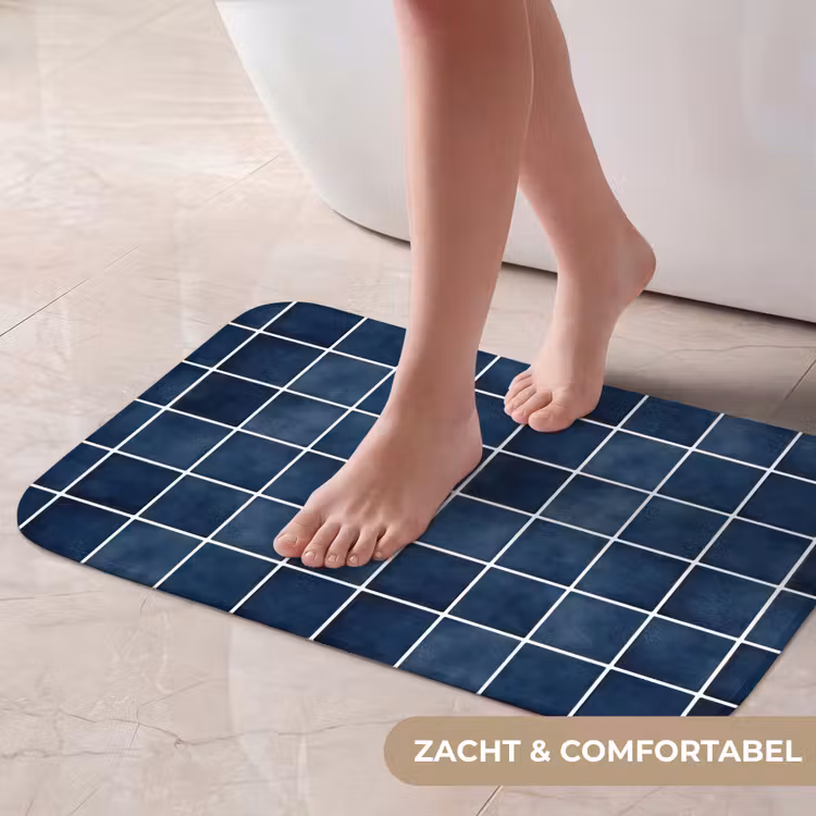 Tegel - Modern - Blauw Badmat klein 997 -USP_ZachtNL