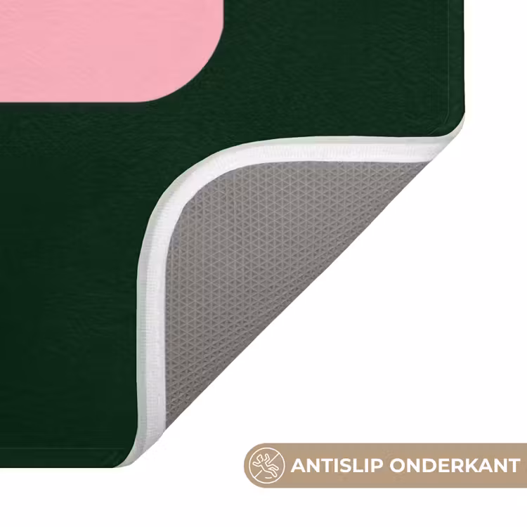 Tekstwolk - BLAH BLAH BLAH - Roze Badmat klein -USP_AntislipNL