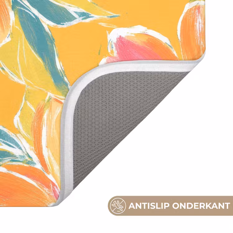 Textuur - Bloemen - Kleurrijk Badmat klein 997 -USP_AntislipNL