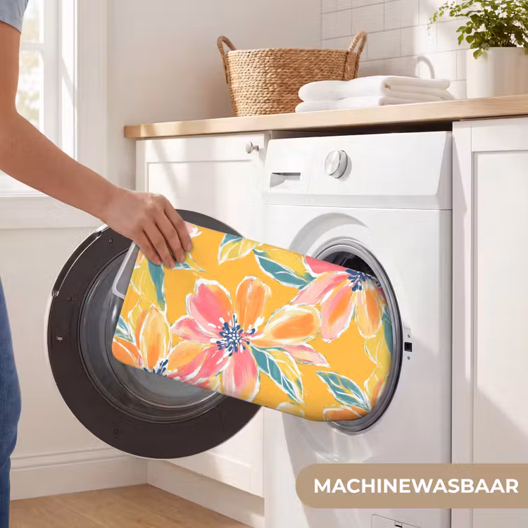 Textuur - Bloemen - Kleurrijk Badmat klein 997 -USP_WasbaarNL