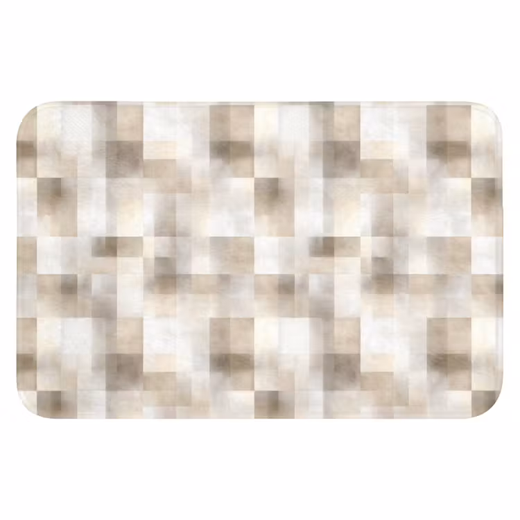 Textuur - Linnen - Beige Badmat klein 997 -3d