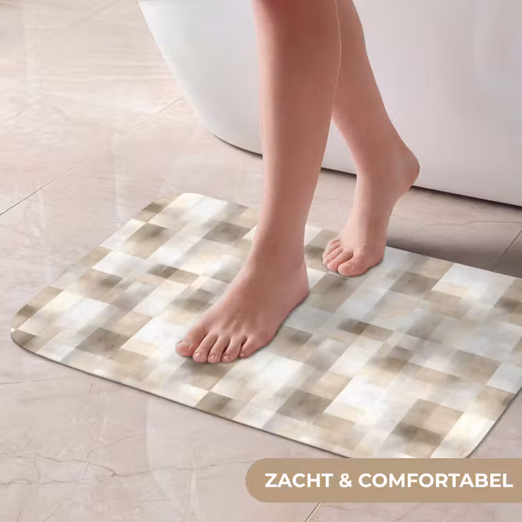Textuur - Linnen - Beige Badmat klein 997 -USP_ZachtNL
