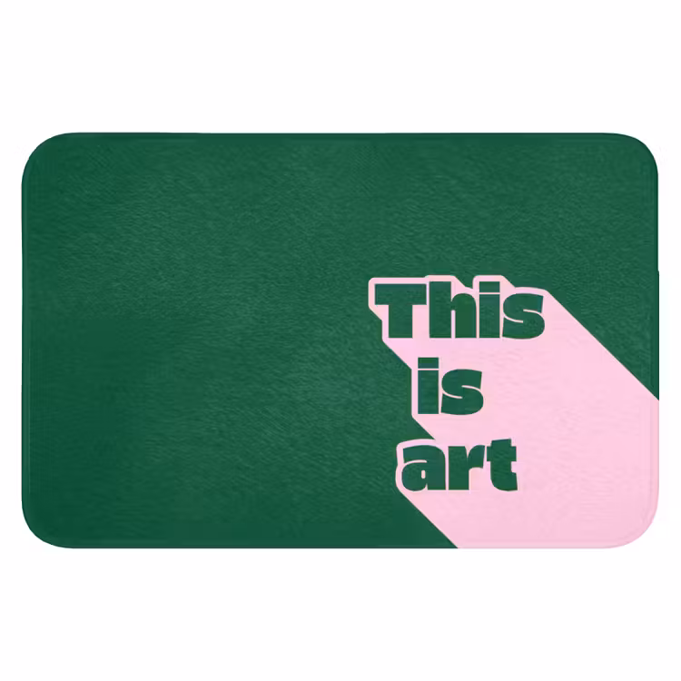 This is art - Schaduw - Roze Badmat klein -3d