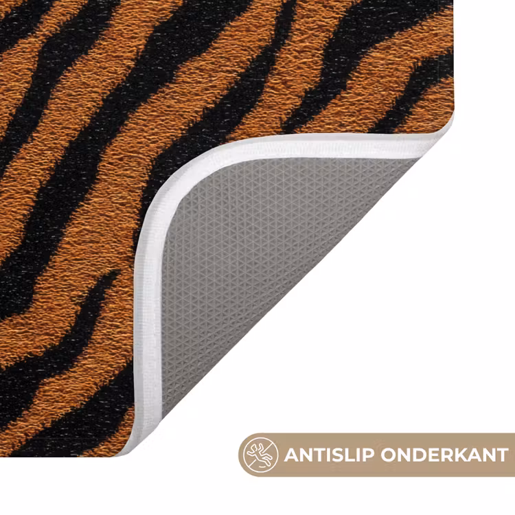 Tijger - Vacht - Zwart Badmat klein 997 -USP_AntislipNL