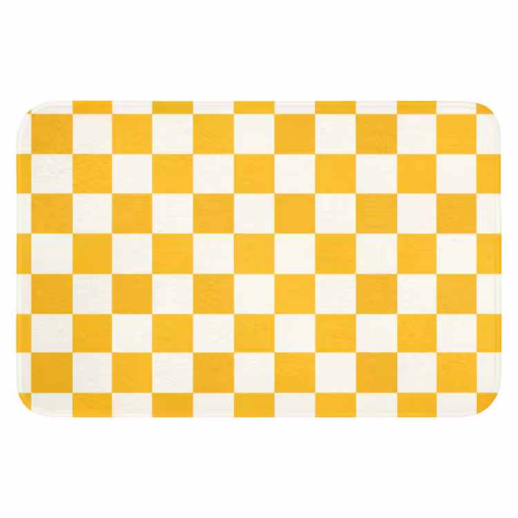 Traditioneel - Patroon - Geel Badmat klein 997 -3d