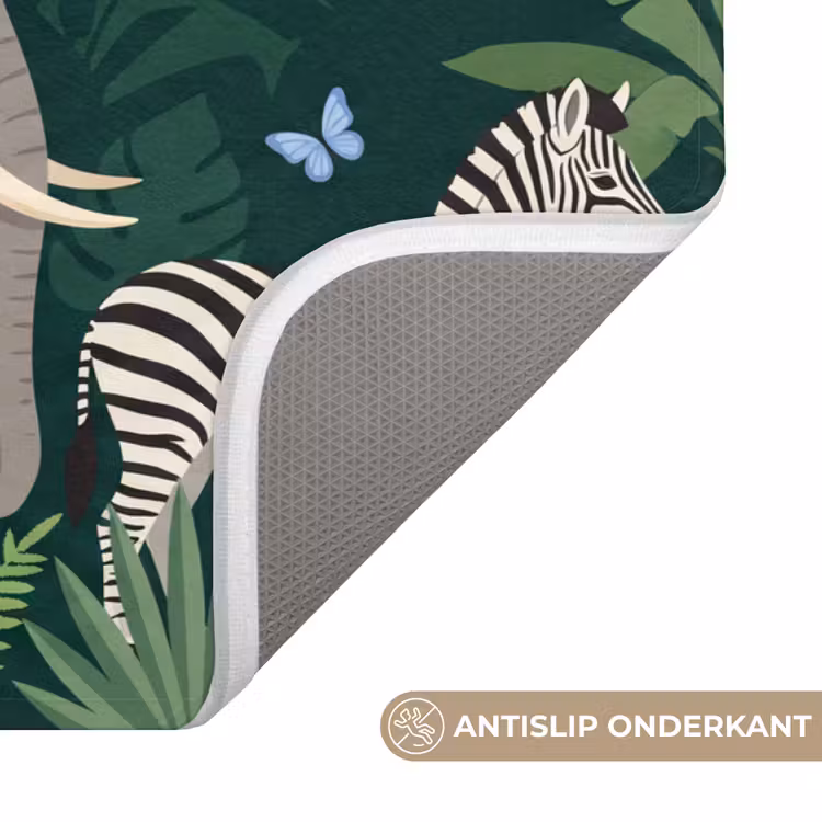 Tropisch - Jungle -  Groen Badmat klein -USP_AntislipNL