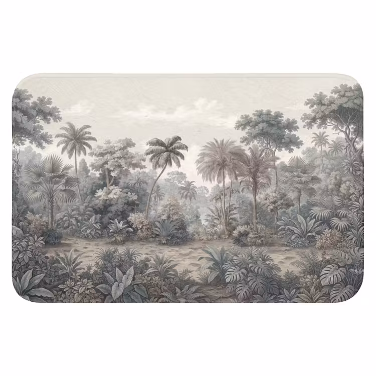 Tropisch - Landschap - Illustratie Badmat klein -3d