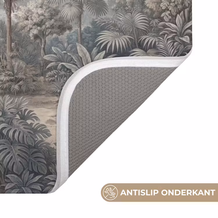Tropisch - Landschap - Illustratie Badmat klein -USP_AntislipNL