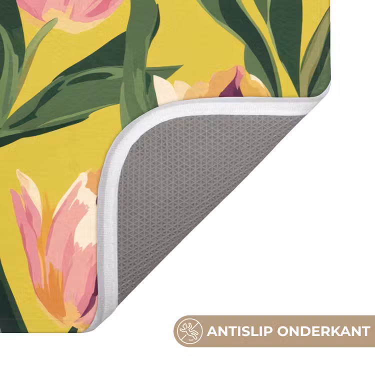 Tulpen - Botanisch - Geel Badmat klein 997 -USP_AntislipNL