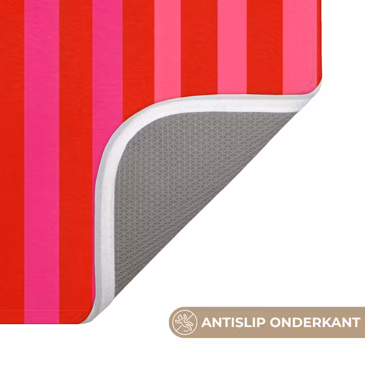 Verticaal - Strepen - Roze Badmat klein 997 -USP_AntislipNL