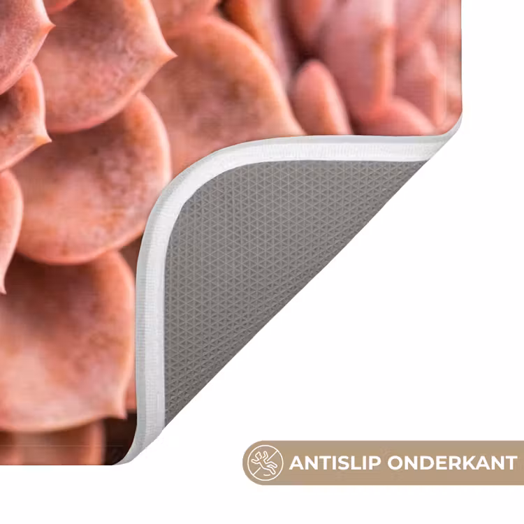 Vetplant - Organisch - Roze Badmat klein -USP_AntislipNL