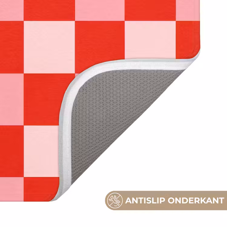 Vierkant - Klassiek - Rood Badmat klein 997 -USP_AntislipNL